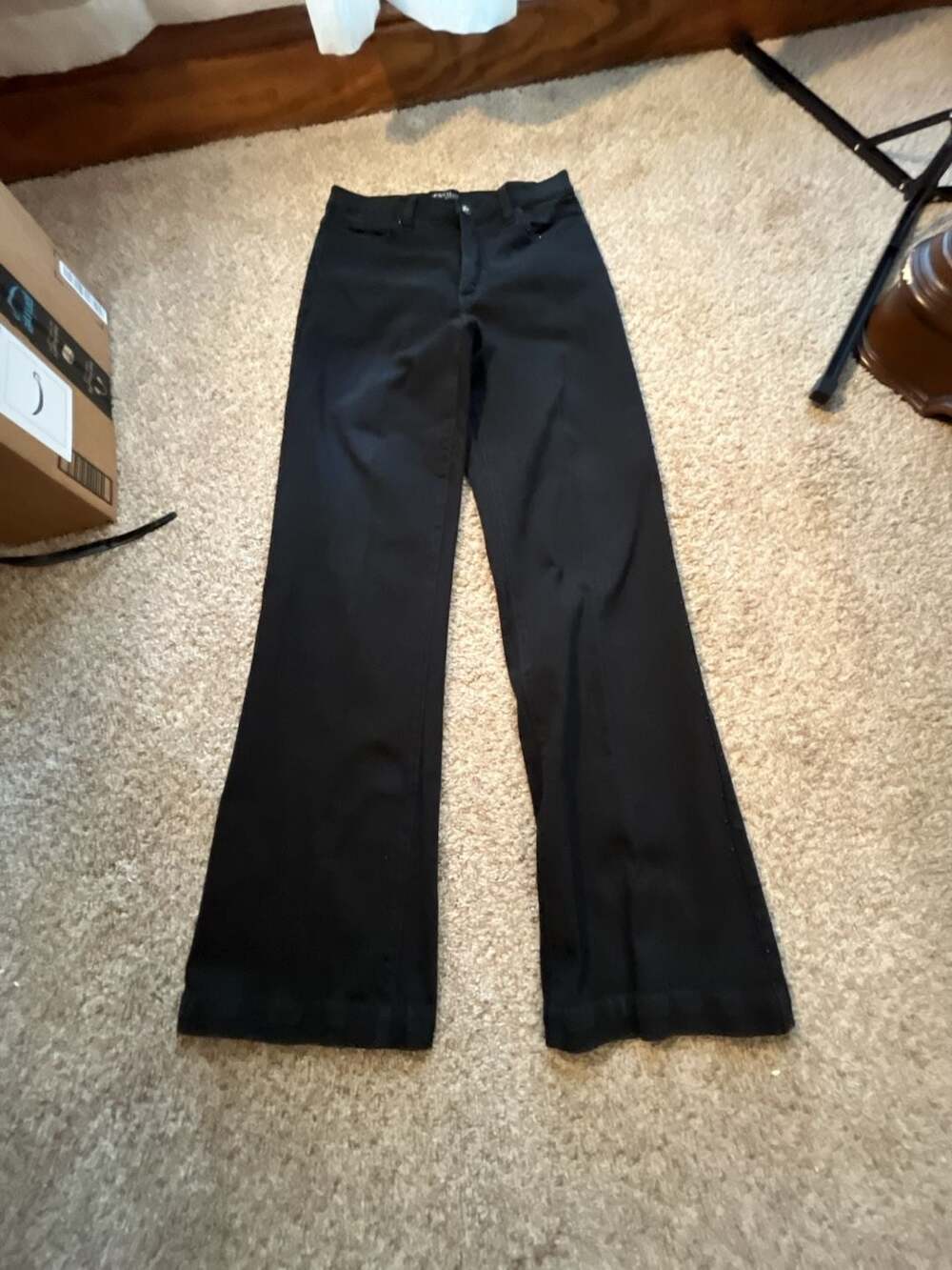 NYDJ Not Your Daughter's Jeans Black Embellished High-Rise Slim Fit Jeans